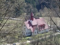 Kościół w Glince - widok od strony Kubiesówki