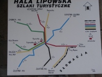 Schemat szlaków z Lipowskiej